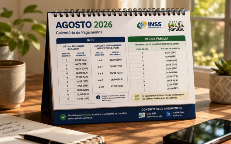 INSS e Bolsa Família têm pagamentos nos dias 29 a 31 de julho