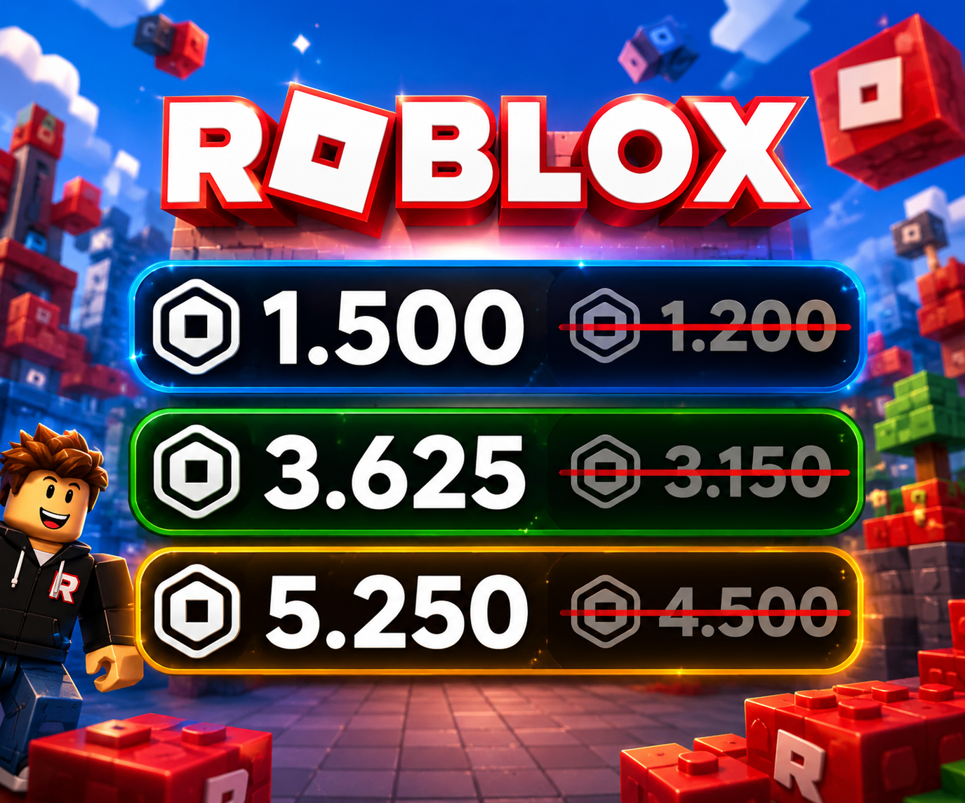 Robux e roupas grátis no Roblox
