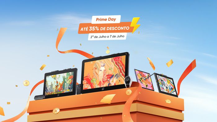 XPPen tem 4 dispositivos em promoção no Prime Day 2026